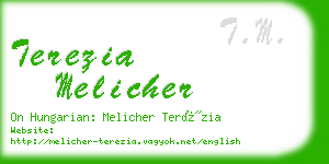 terezia melicher business card